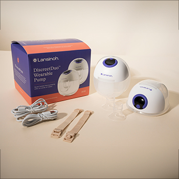 LANSINOH SACALECHE MANOS LIBRES DISCREET DUO – Pañalera Belyan